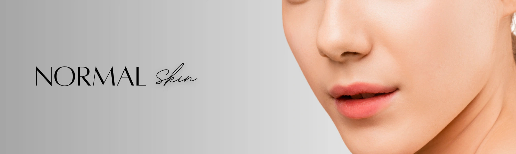 Forganica_Skincare_Normal_skin_banner_representing_balanced_healthy_complexion_maintained_through_molecular_antioxidant_and_barrier_support.