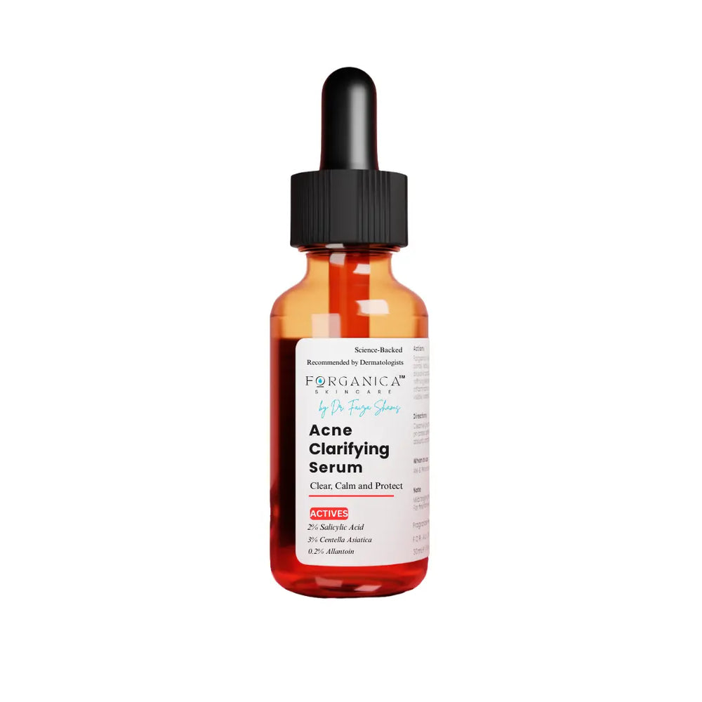 Forganica Acne Serum with Salicylic Acid – front view of bottle