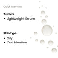 Texture of Forganica Acne Serum – lightweight salicylic acid formula