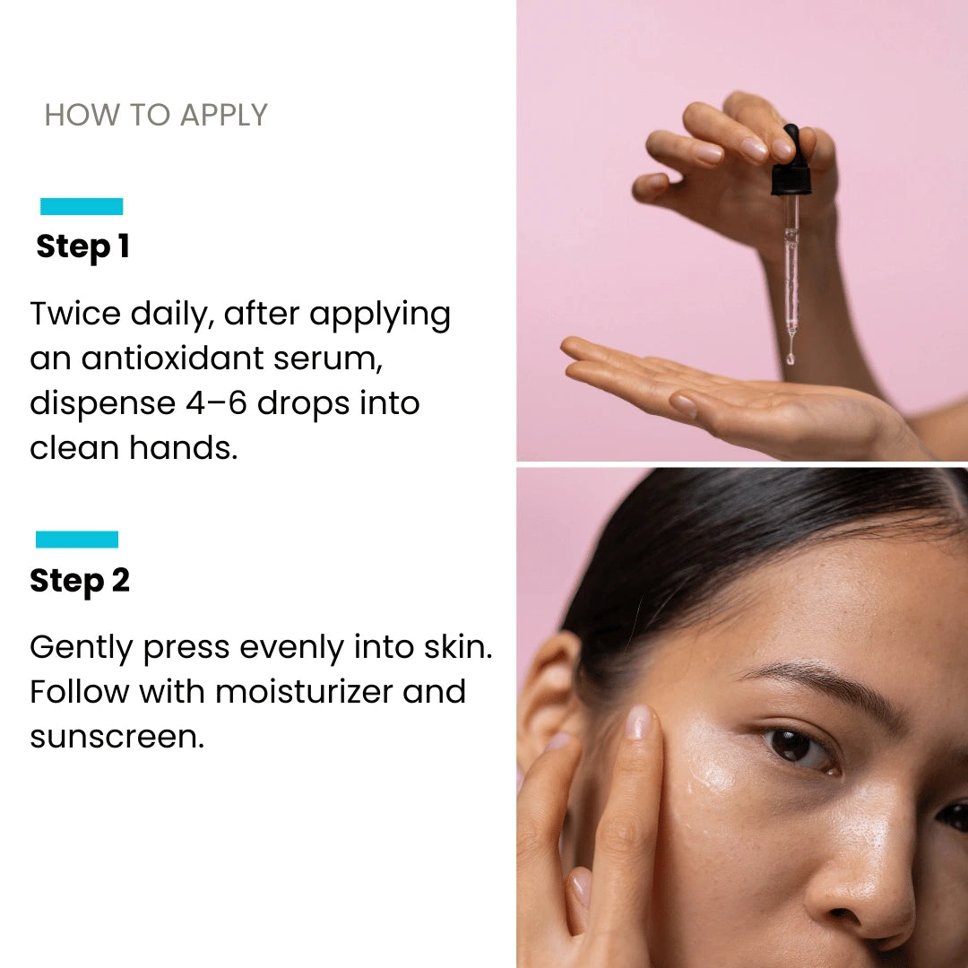 Forgancia niacinamide serum close-up texture shot – dermatologist recommended skincare in Pakistan